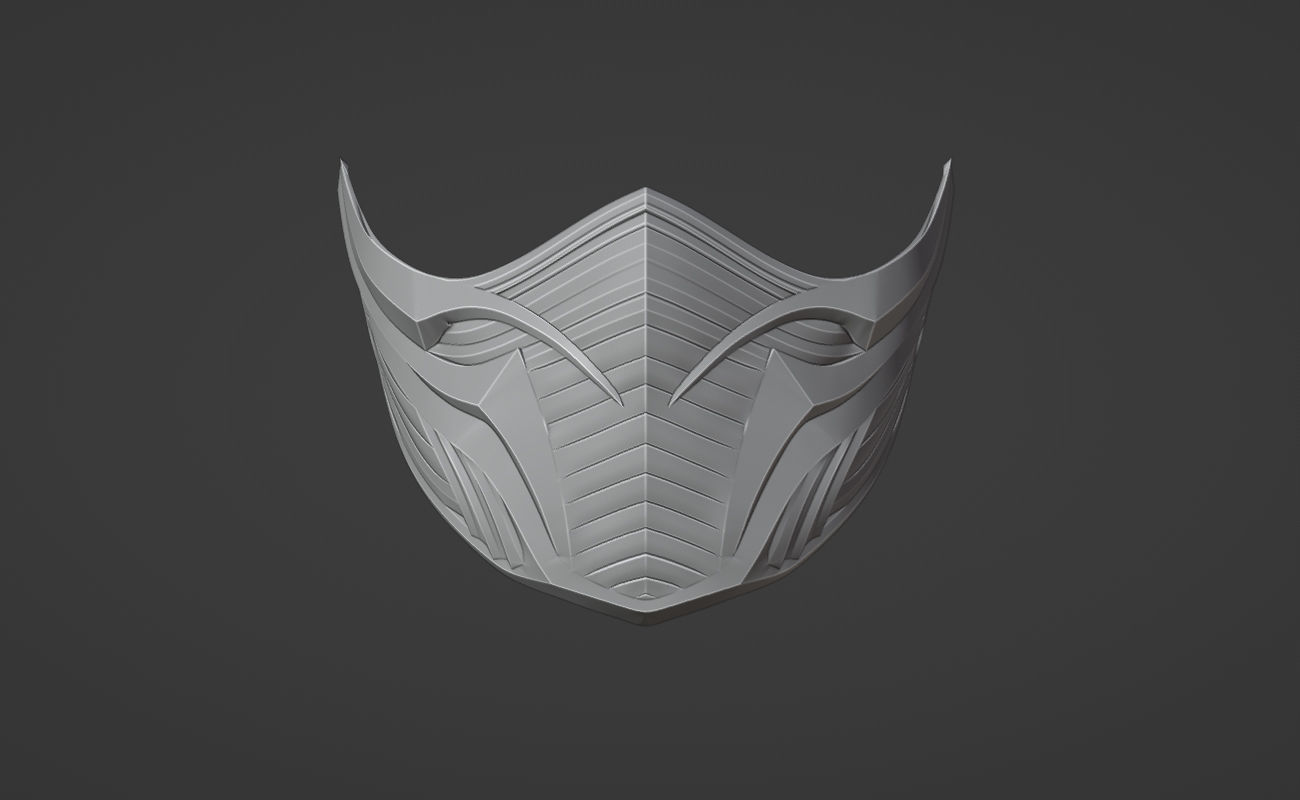 Rain mask from MK1 - Cryo magician mask 3D print model_3