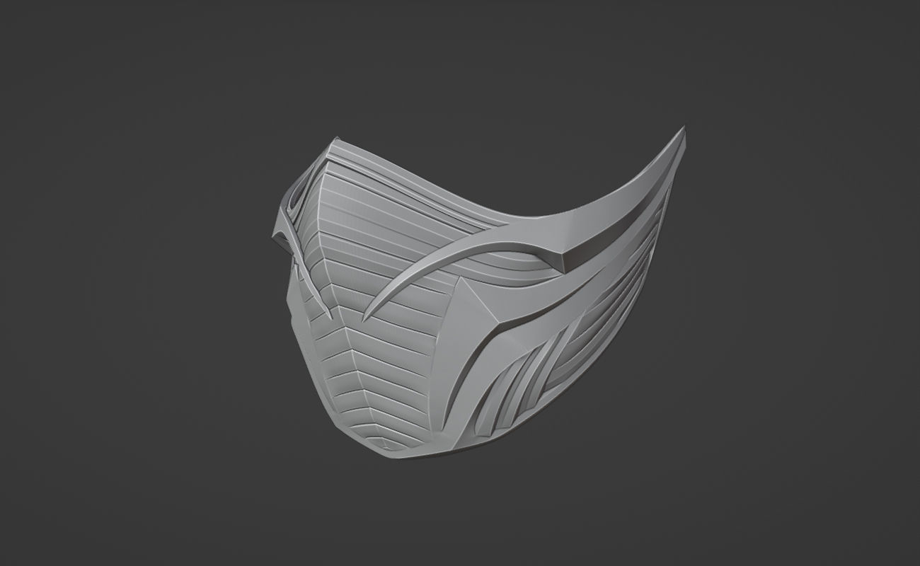 Rain mask from MK1 - Cryo magician mask 3D print model_6