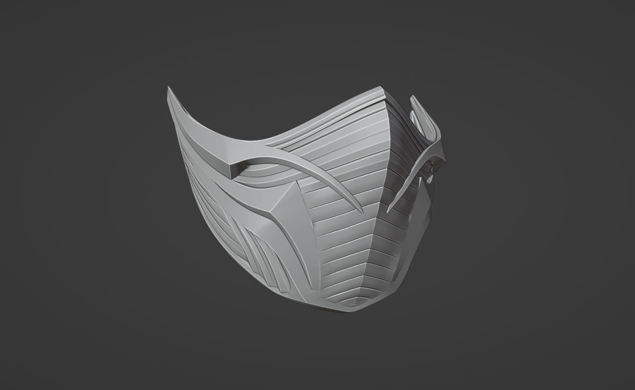 Rain mask from MK1 - Cryo magician mask 3D print model_7