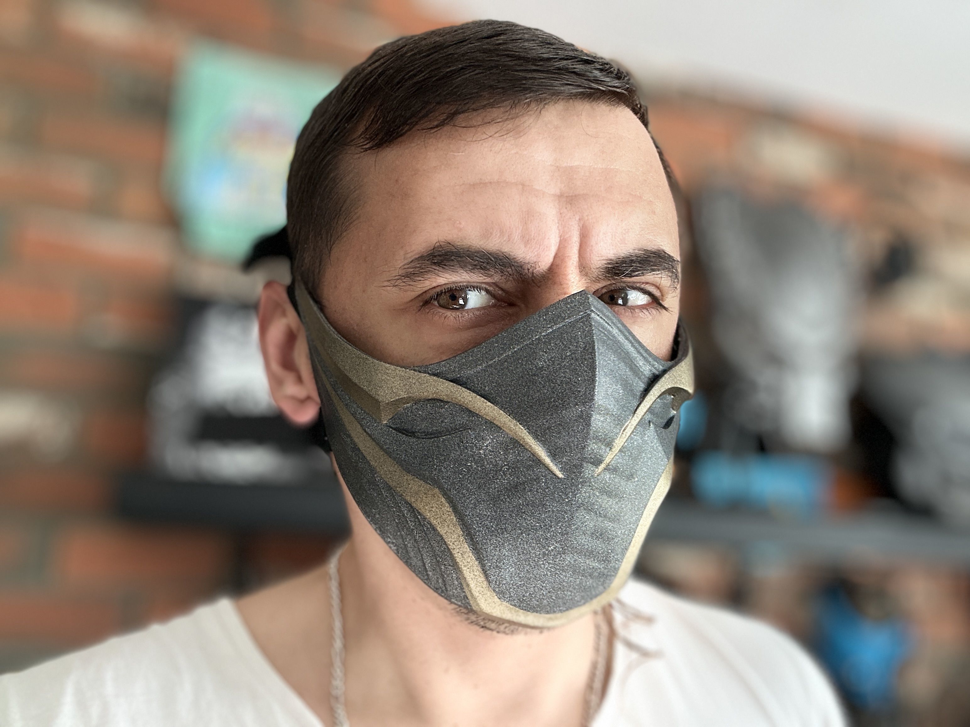 Rain mask from MK1 - Cryo magician mask 3D print model_1
