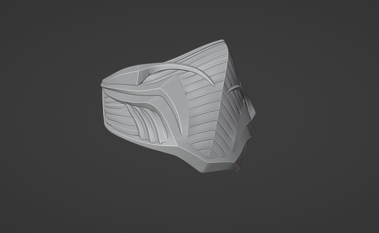 Rain mask from MK1 - Cryo magician mask 3D print model_9