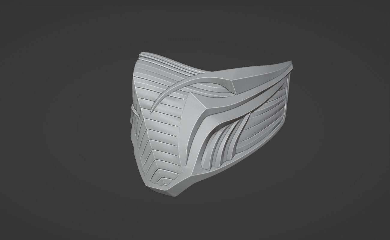 Rain mask from MK1 - Cryo magician mask 3D print model_8