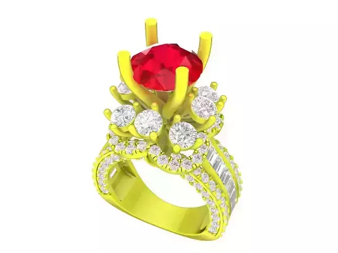 A7196 Luxury Korean Style Diamond Women Fashion Ring