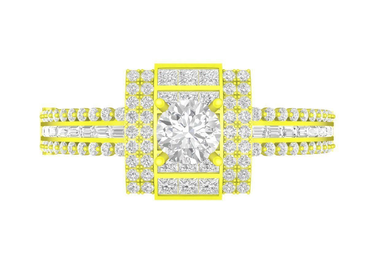 A7207 Korean Style Diamond Women Bangle Bracelets 3D print model_2