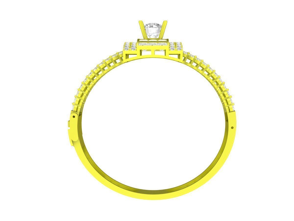 A7207 Korean Style Diamond Women Bangle Bracelets 3D print model_3