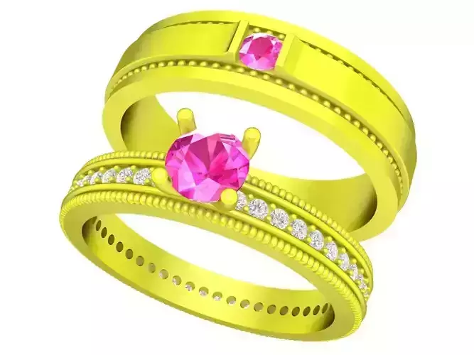 7403 luxury korean style diamond wedding rings