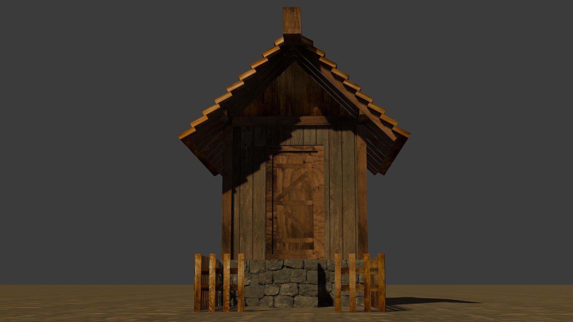 medieval house 9 Free low-poly 3D model_10