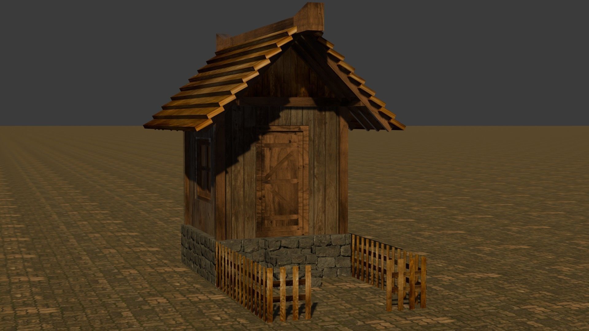 medieval house 9 Free low-poly 3D model_16
