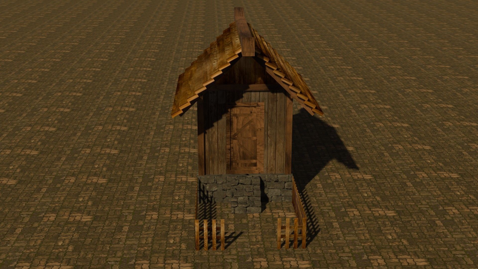 medieval house 9 Free low-poly 3D model_1