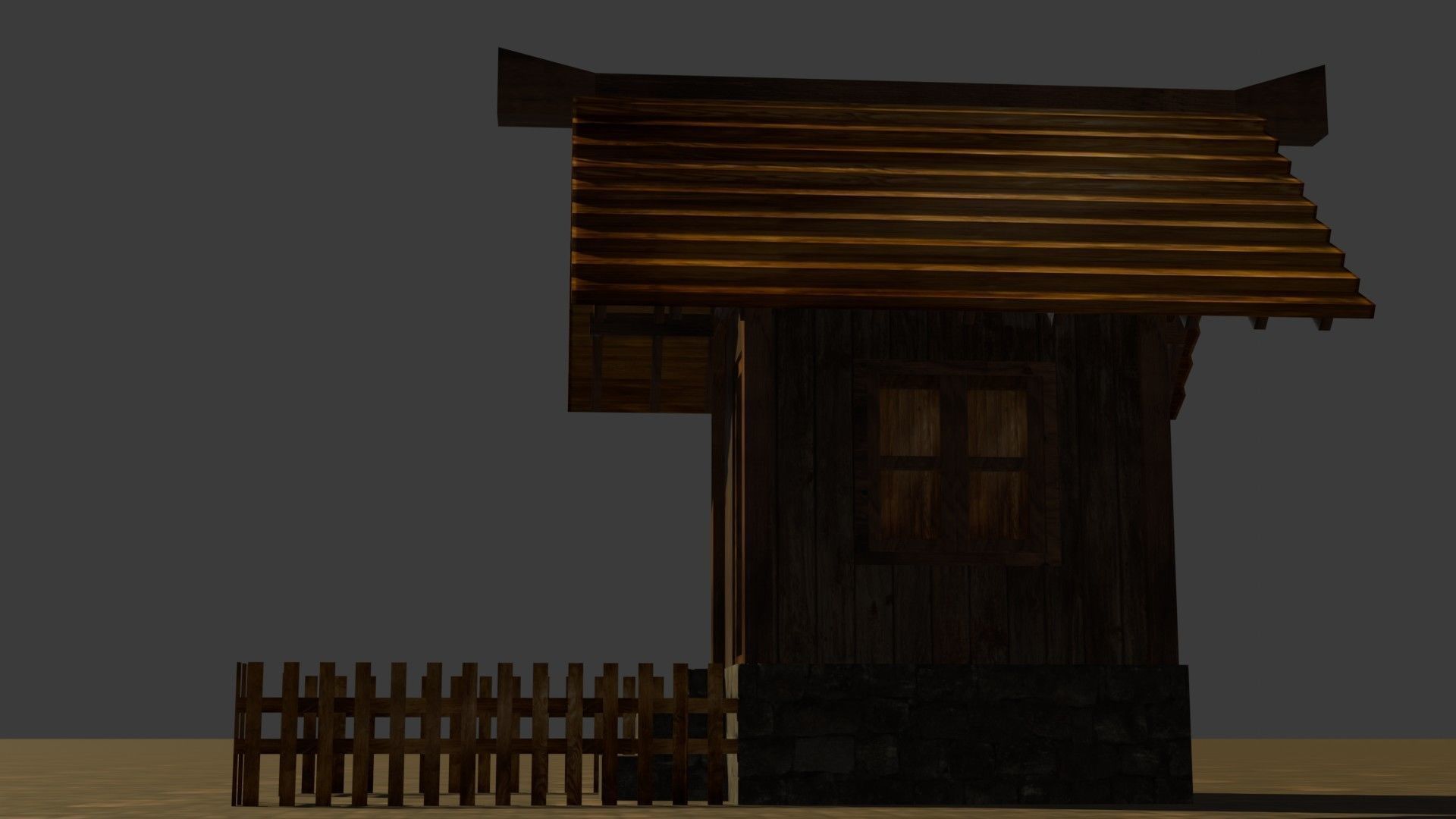 medieval house 9 Free low-poly 3D model_12
