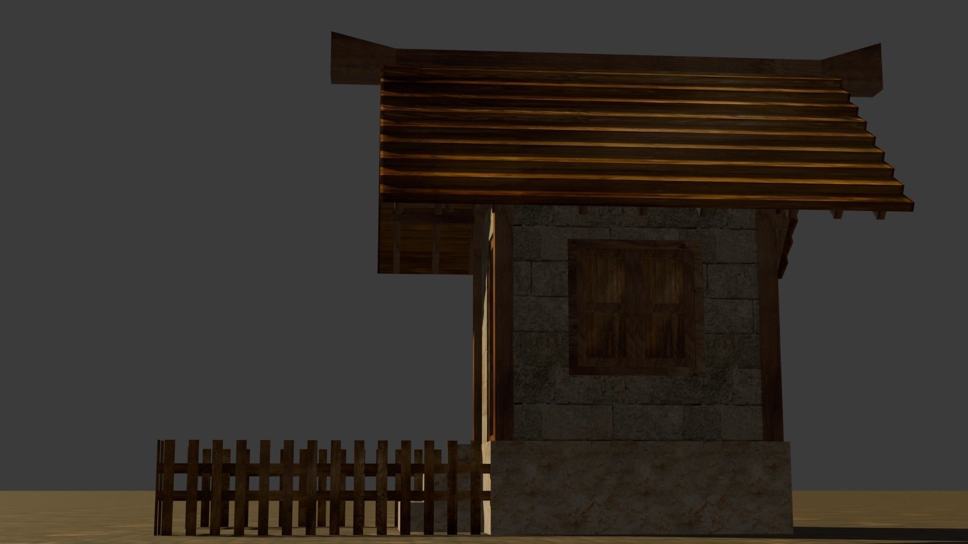 medieval house 4 Free low-poly 3D model_12