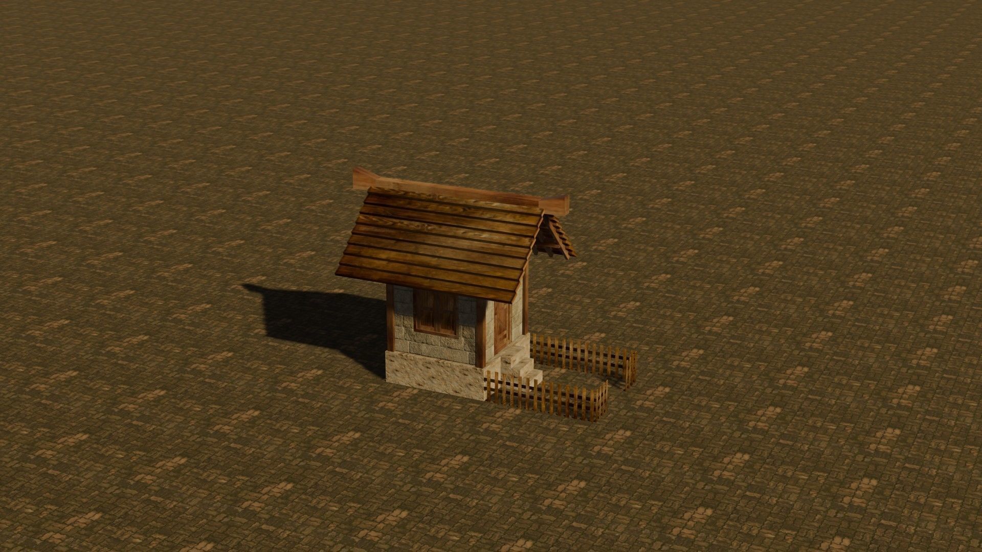 medieval house 4 Free low-poly 3D model_5