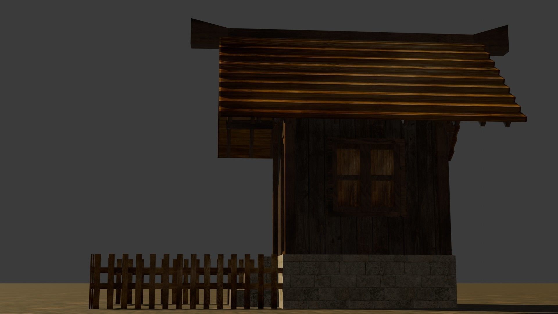 medieval house 16 Free low-poly 3D model_12