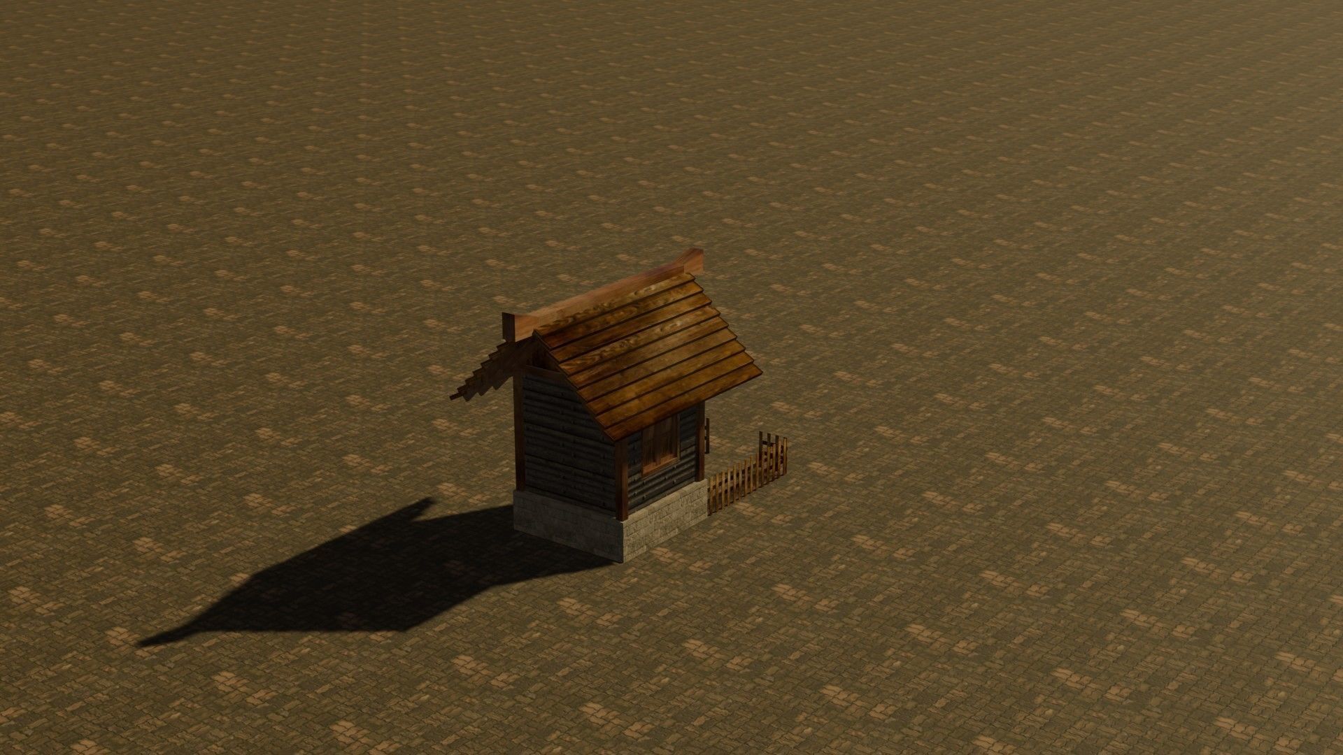 medieval house 15 Free low-poly 3D model_7