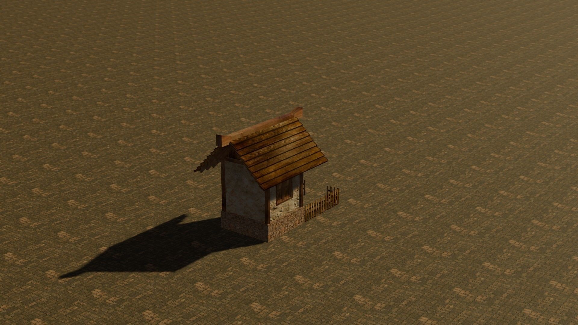 medieval house 11 Free low-poly 3D model_7