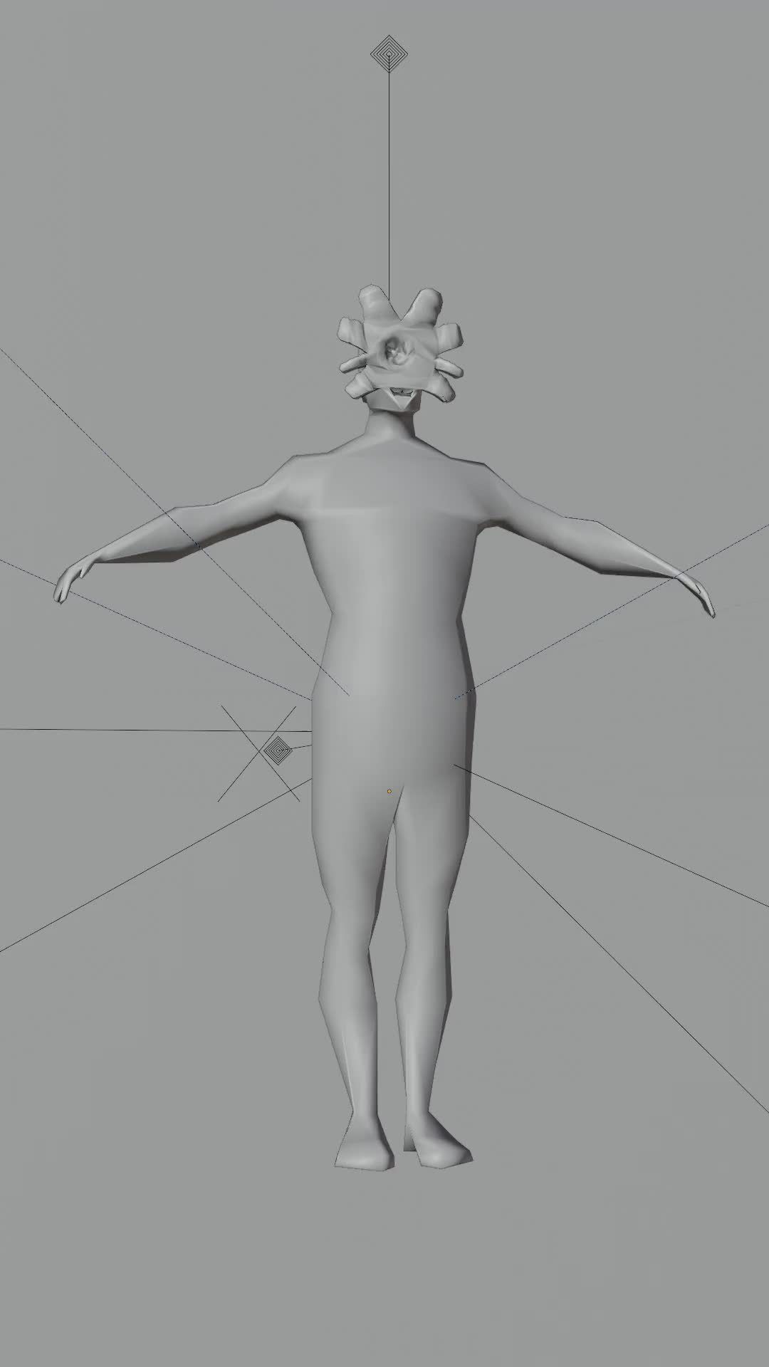 The last Of Us Clicker with Low Poly Object Low-poly 3D model_3