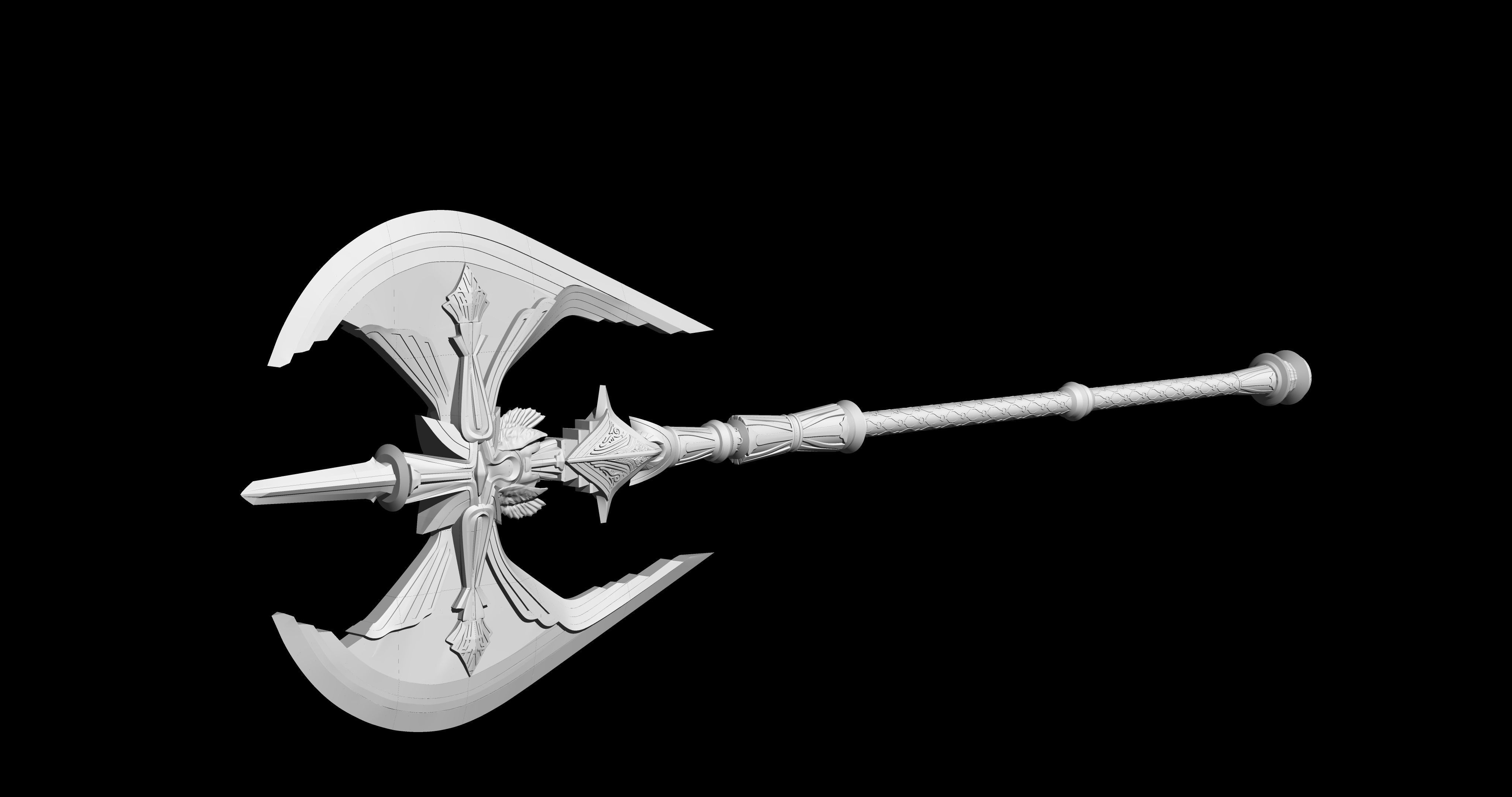 Final fantasy XV Royal arms axe of the conqueror 3d print 3D print model_4