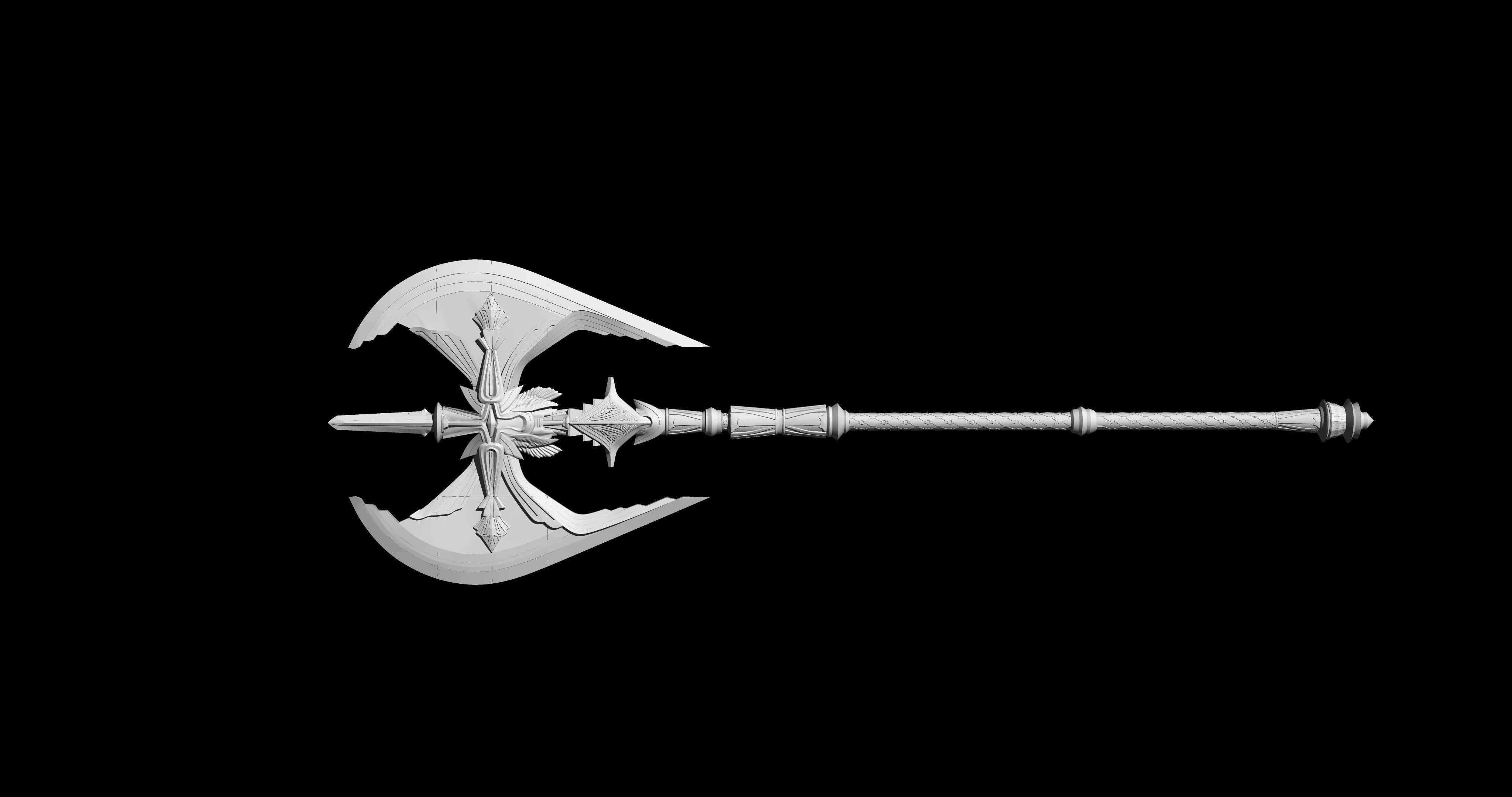 Final fantasy XV Royal arms axe of the conqueror 3d print 3D print model_5