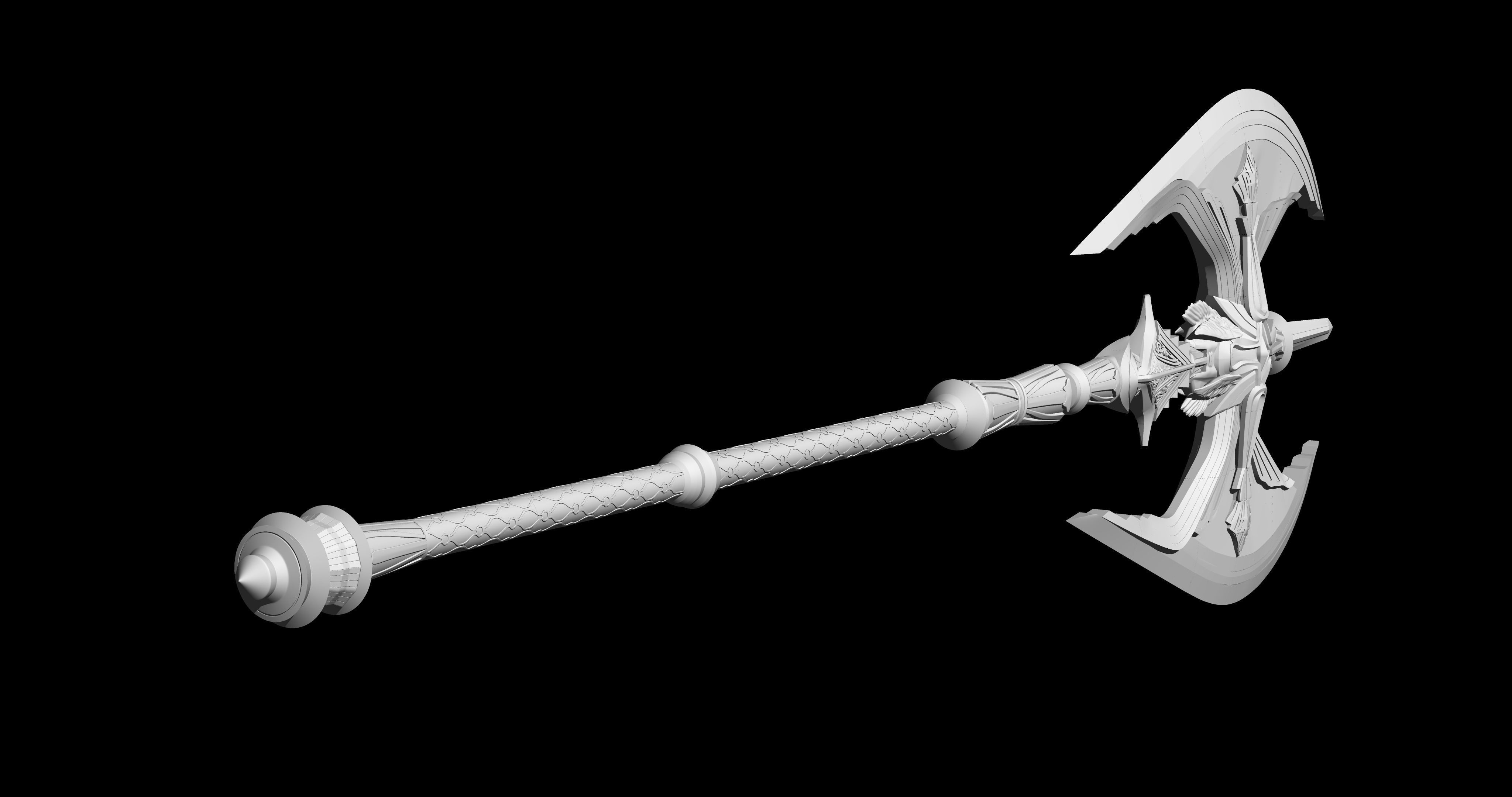 Final fantasy XV Royal arms axe of the conqueror 3d print 3D print model_6