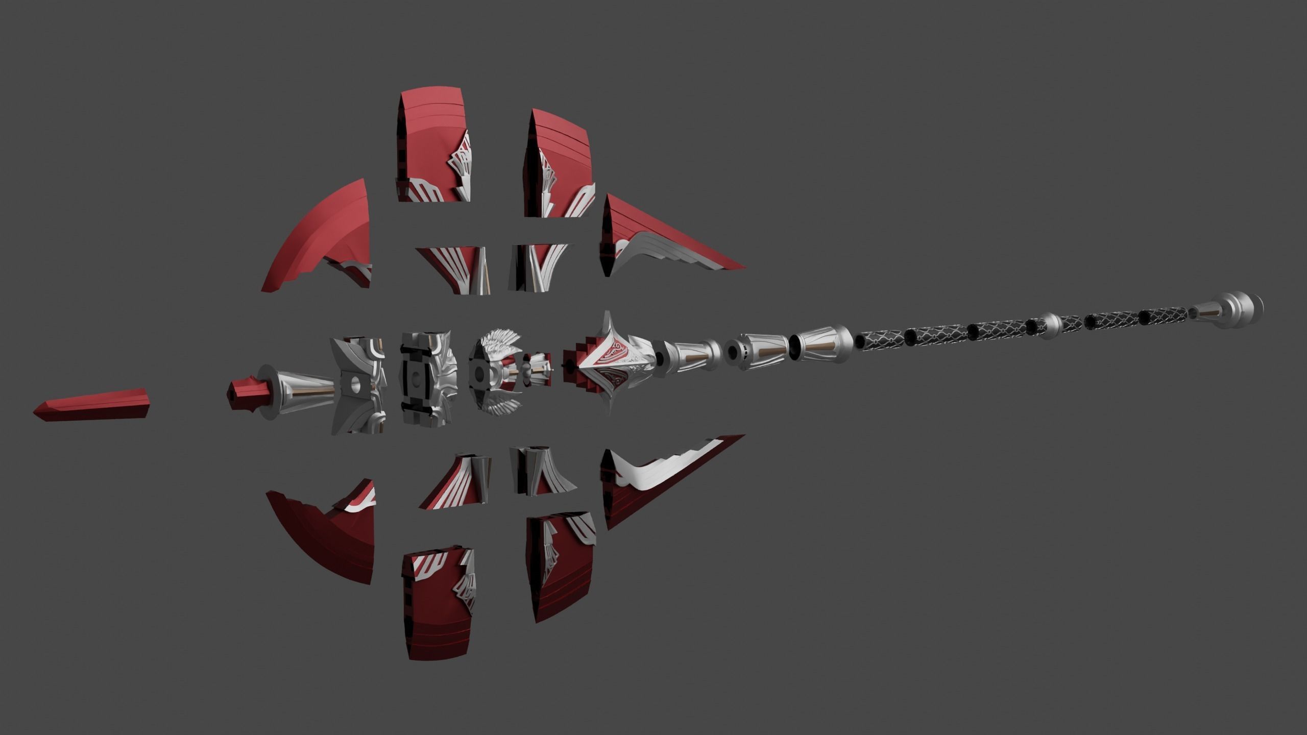 Final fantasy XV Royal arms axe of the conqueror 3d print 3D print model_11