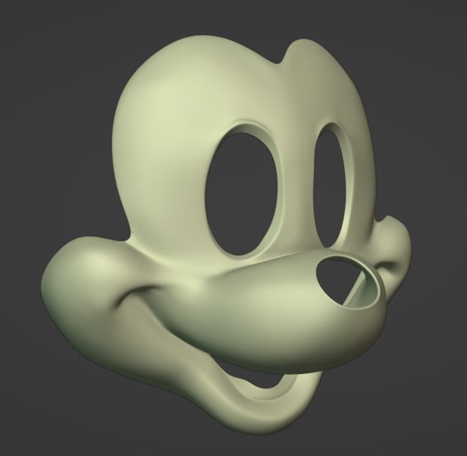 Mickey Head for Cosplays 3D print model_4