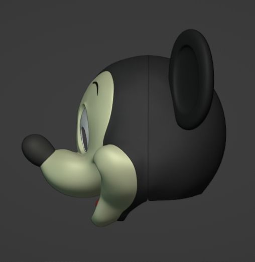 Mickey Head for Cosplays 3D print model_12