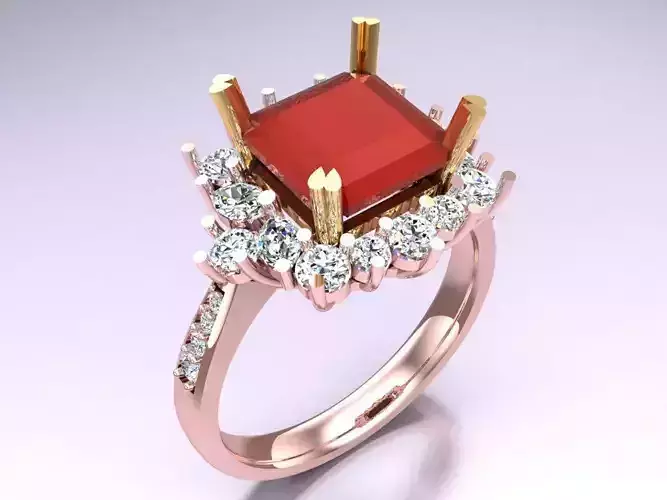 Square Stone Rings - Womens Rings - N228911