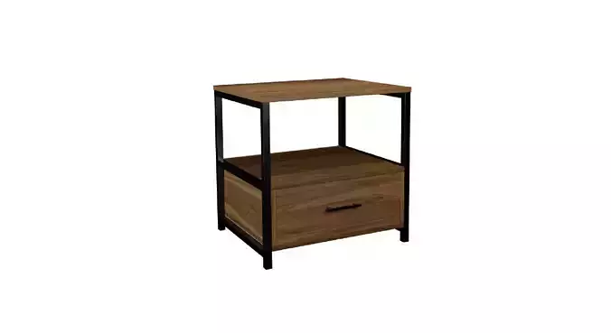 Table Modern Nightstand Low-poly 3D model