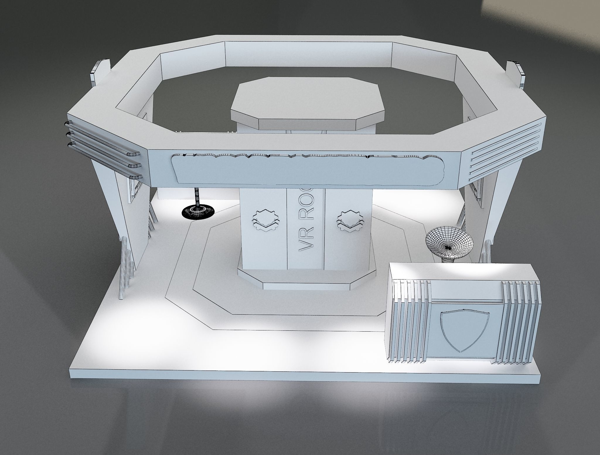  Booth Exhibition Stand a664b 3D model_11