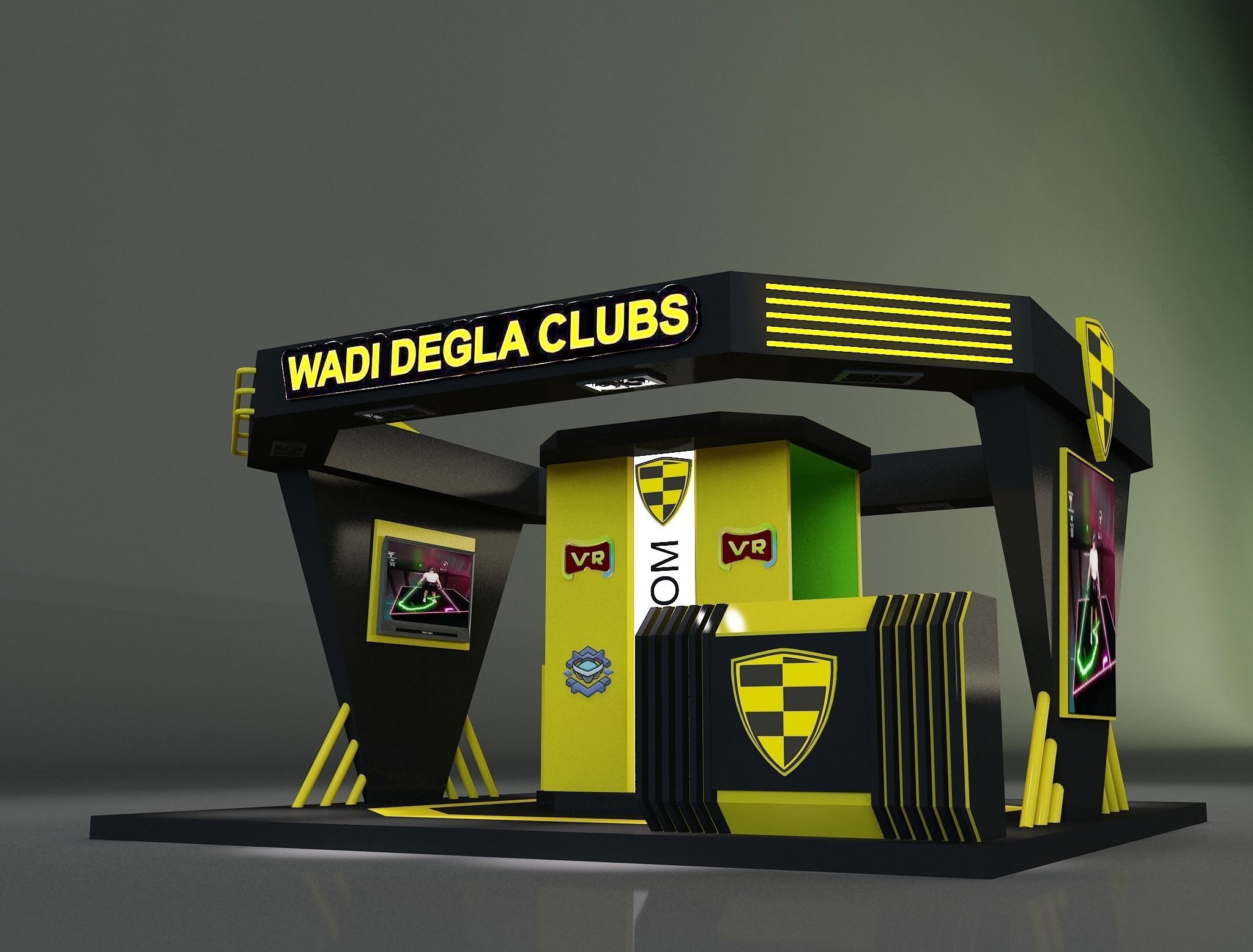  Booth Exhibition Stand a664b 3D model_12