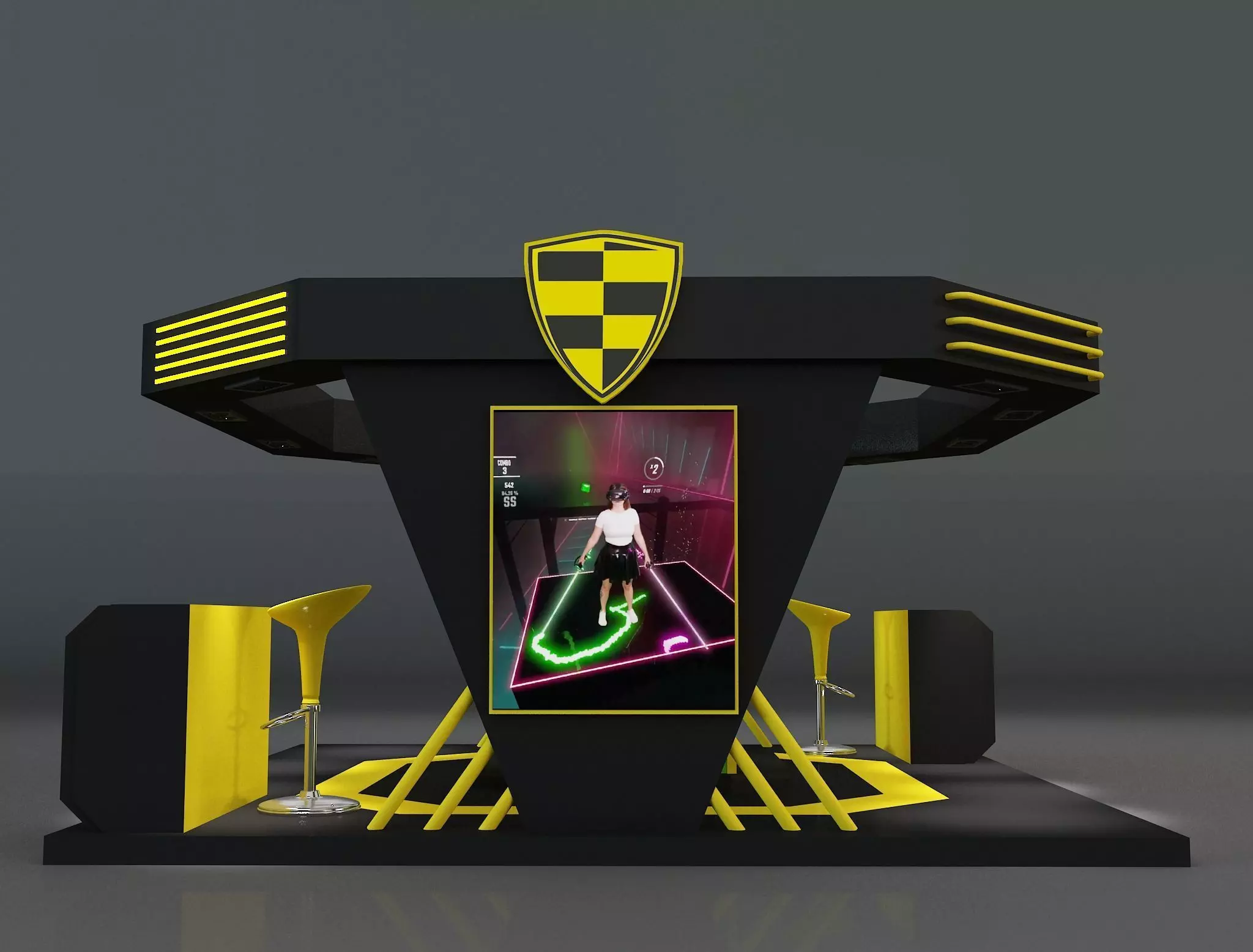  Booth Exhibition Stand a664b 3D model_0