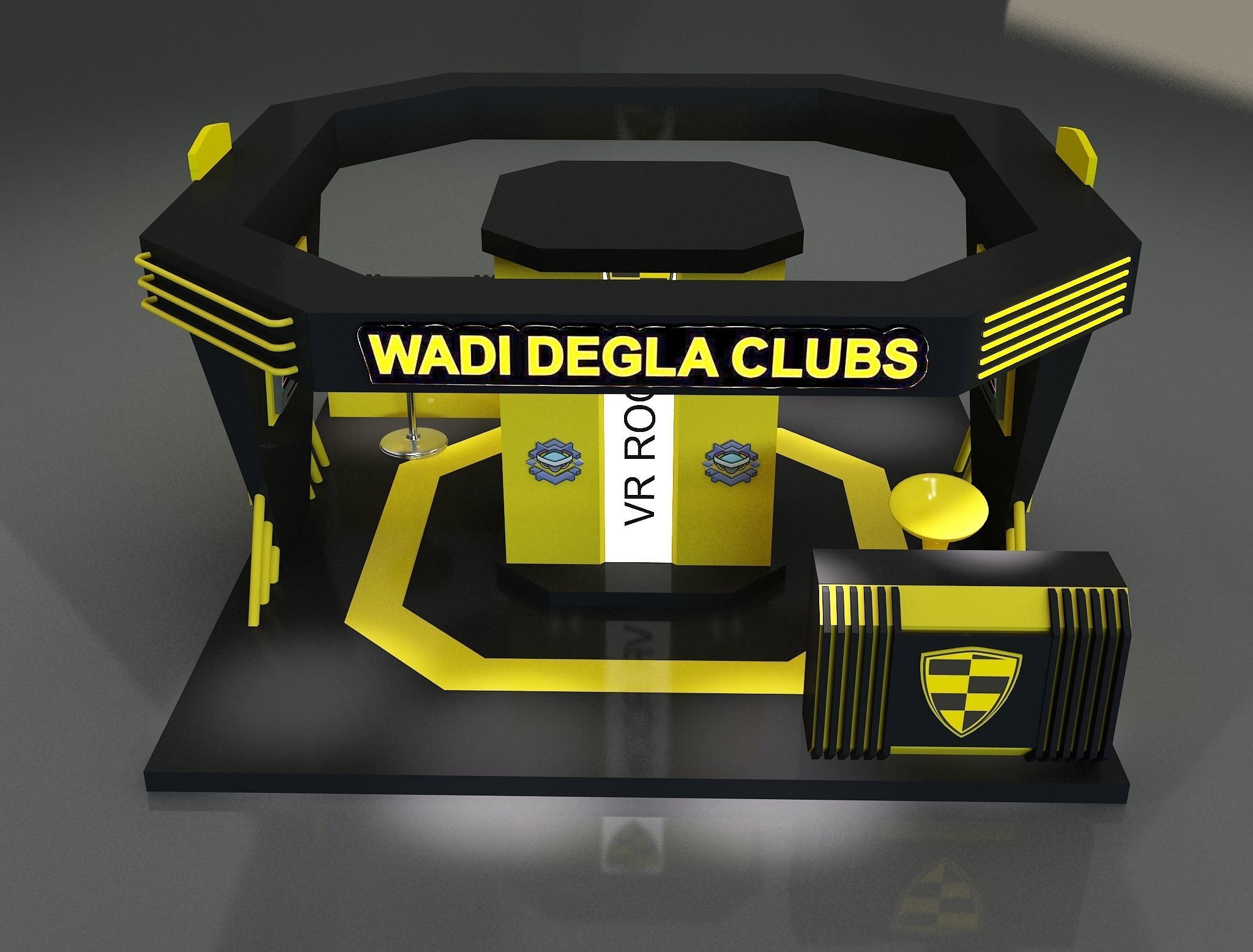  Booth Exhibition Stand a664b 3D model_10