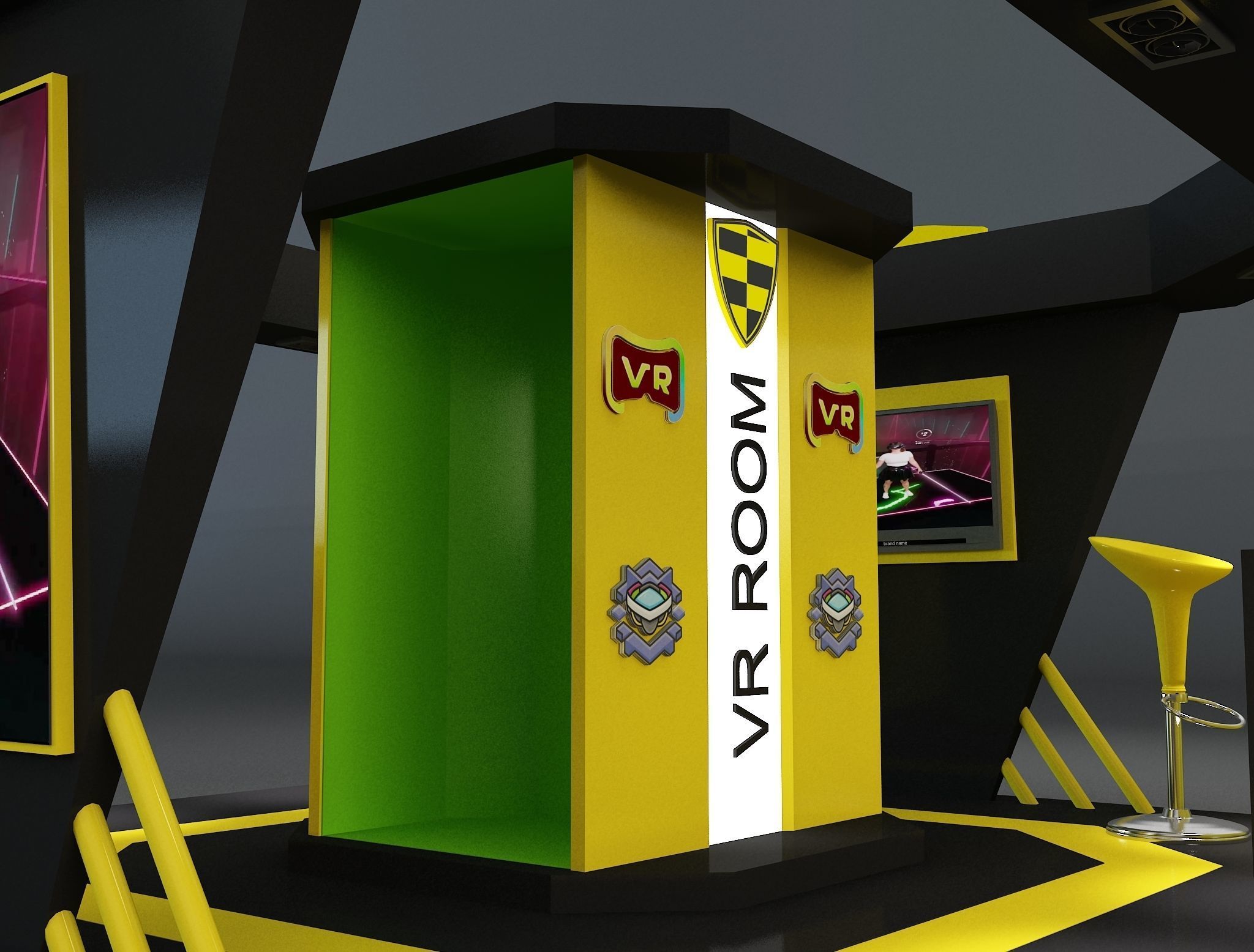  Booth Exhibition Stand a664b 3D model_8