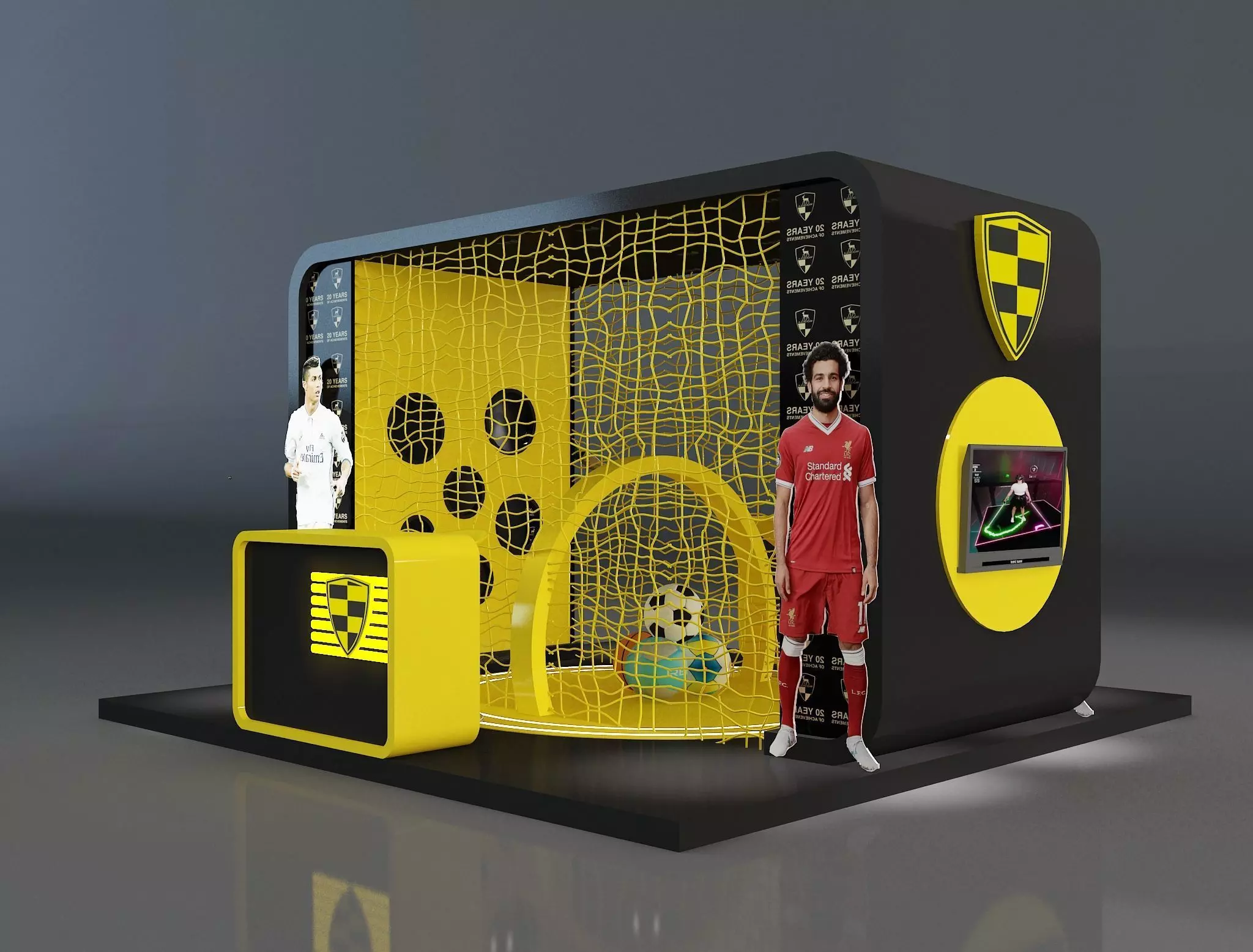 Booth Exhibition Stand a664c 3D model
