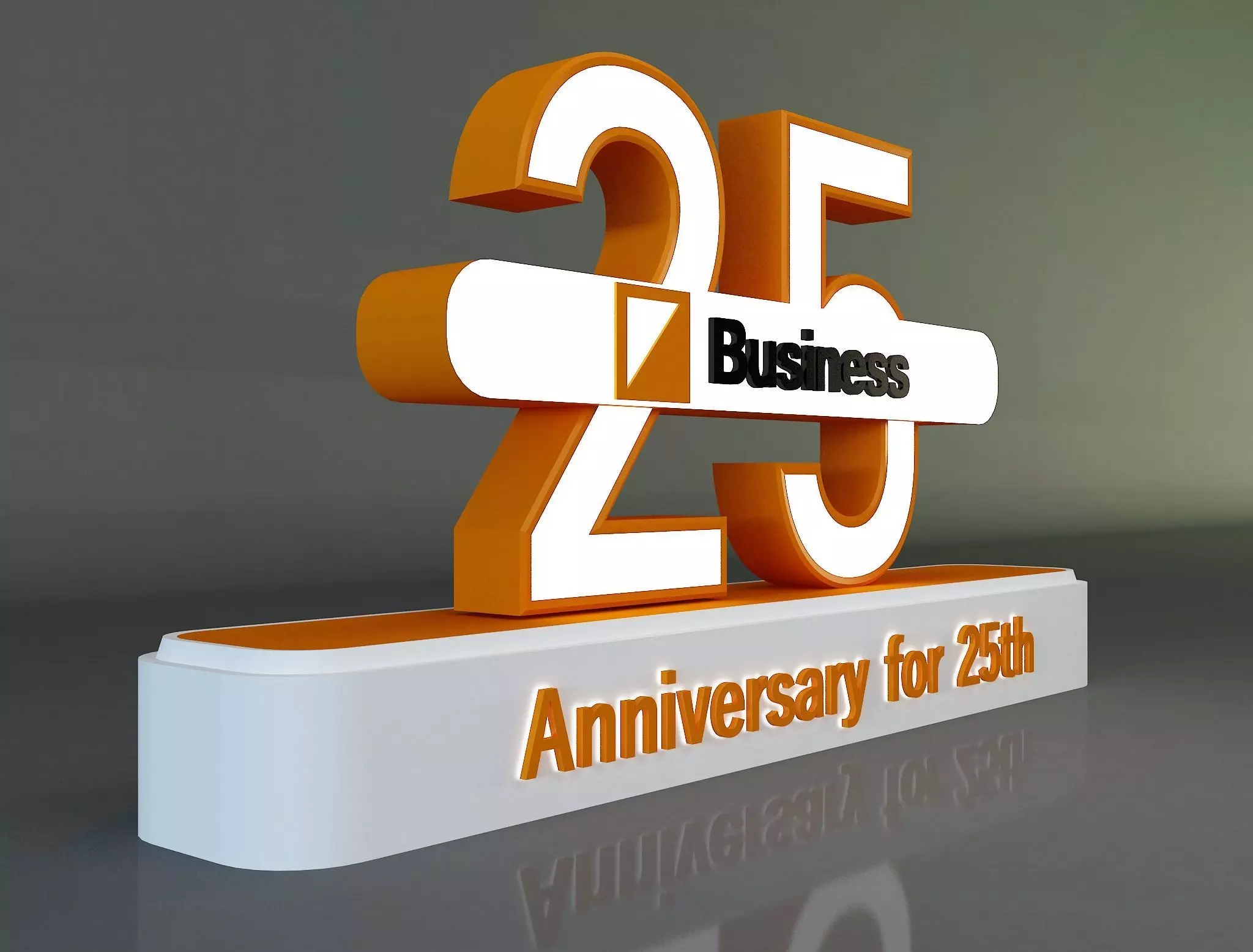  25 years anniversary 3d model a661a 3D model_0