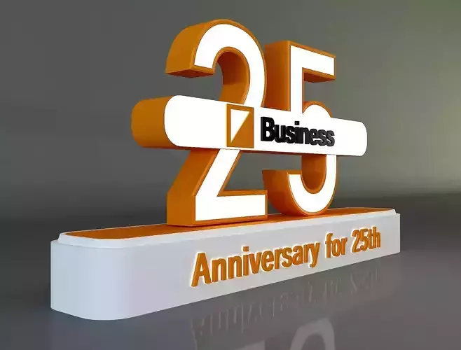  25 years anniversary 3d model a661a 3D model