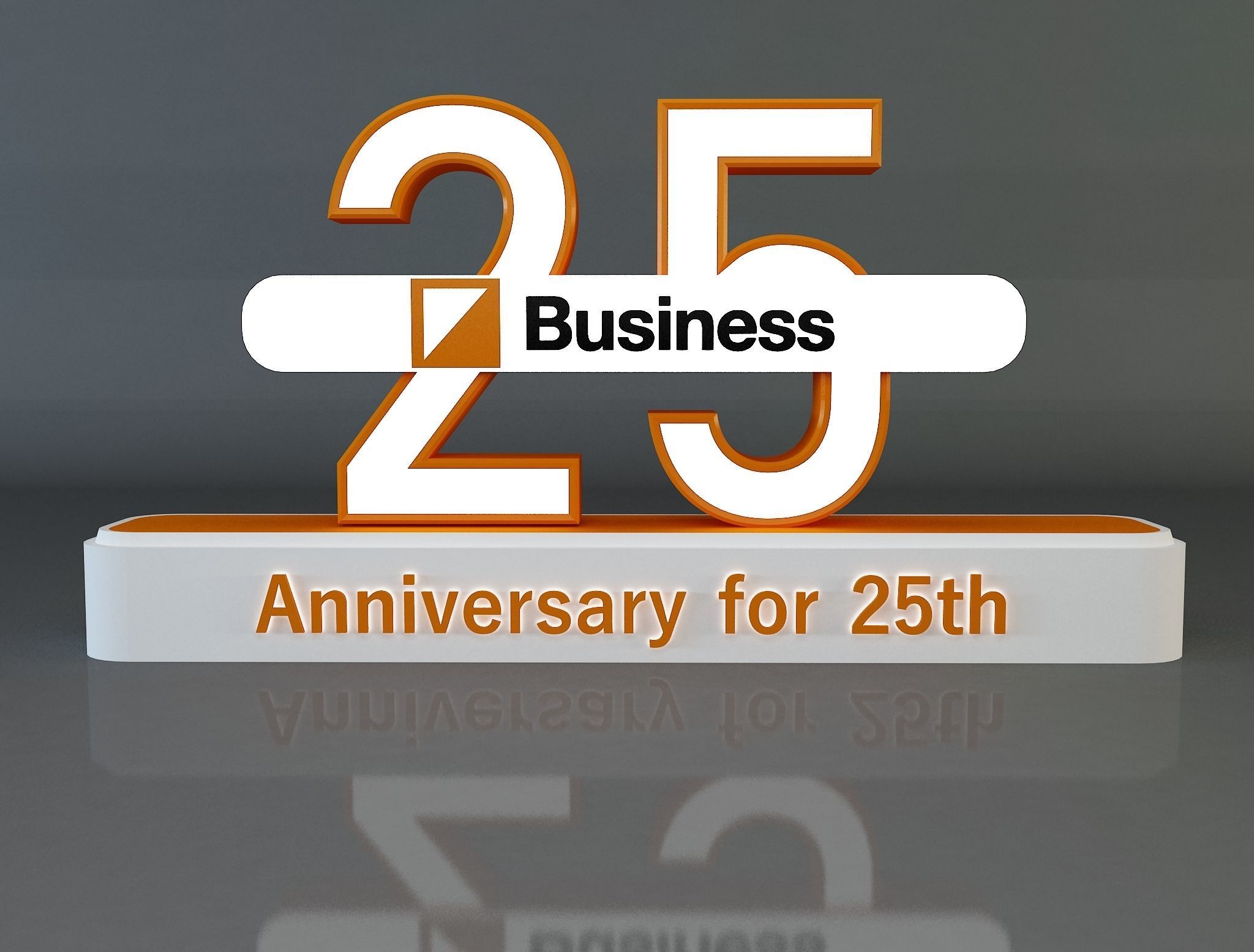  25 years anniversary 3d model a661a 3D model_6