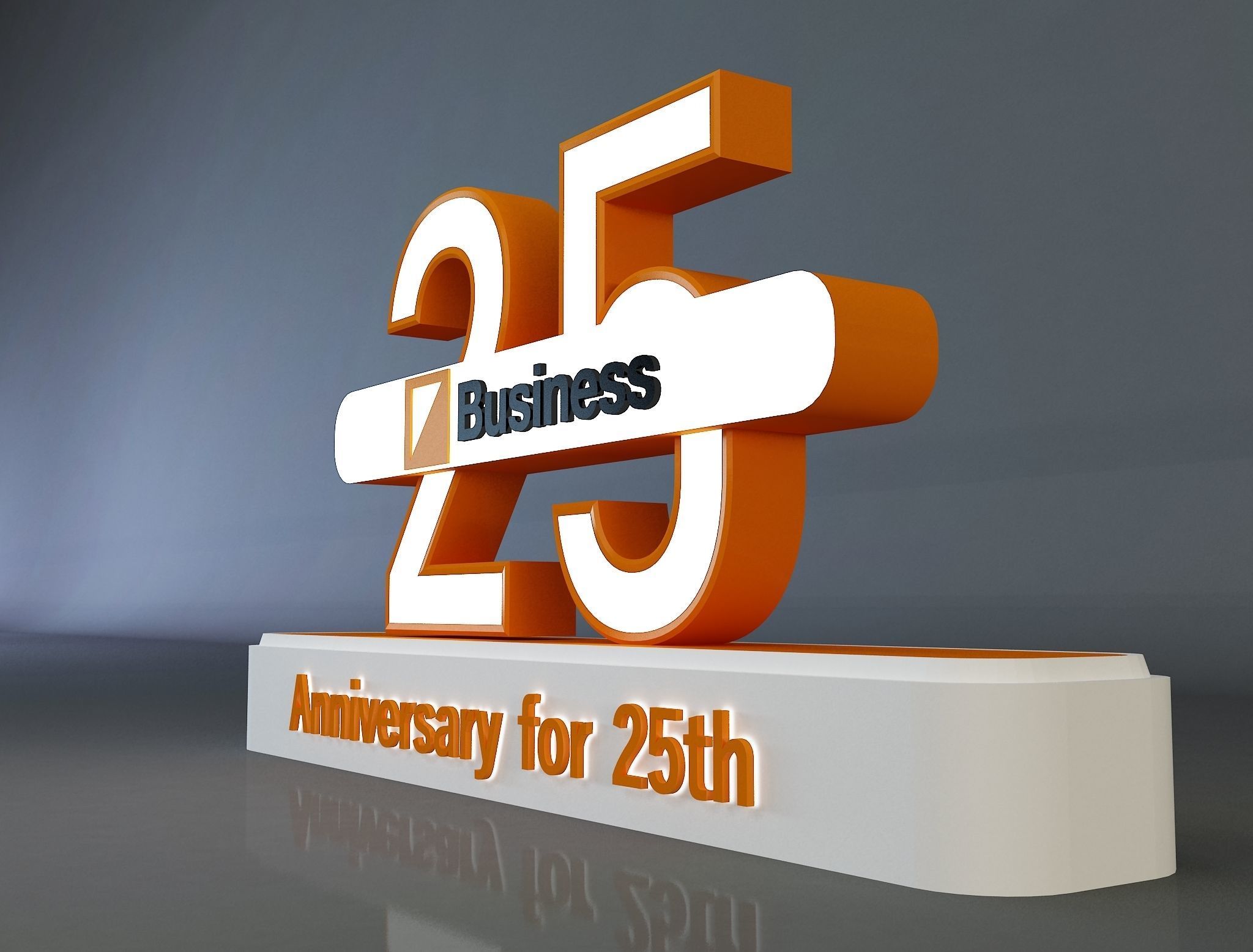  25 years anniversary 3d model a661a 3D model_4