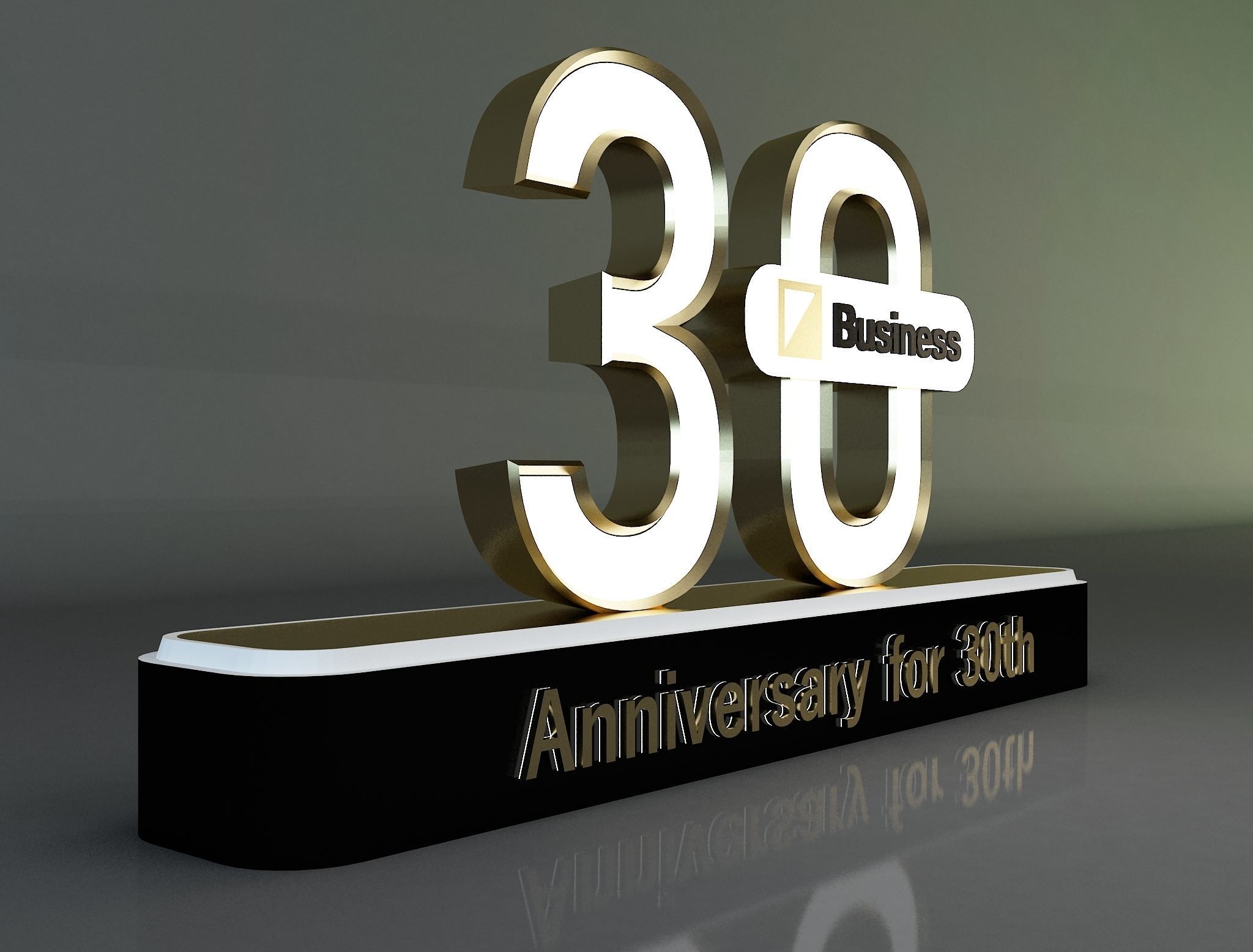 30 years anniversary 3d model a661b 3D model_2
