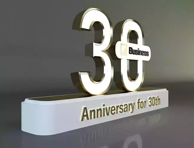 30 years anniversary 3d model a661b 3D model