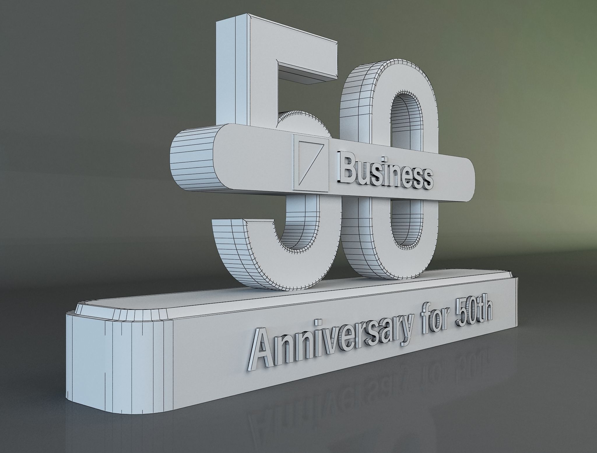  50 years anniversary 3d model a661c 3D model_1
