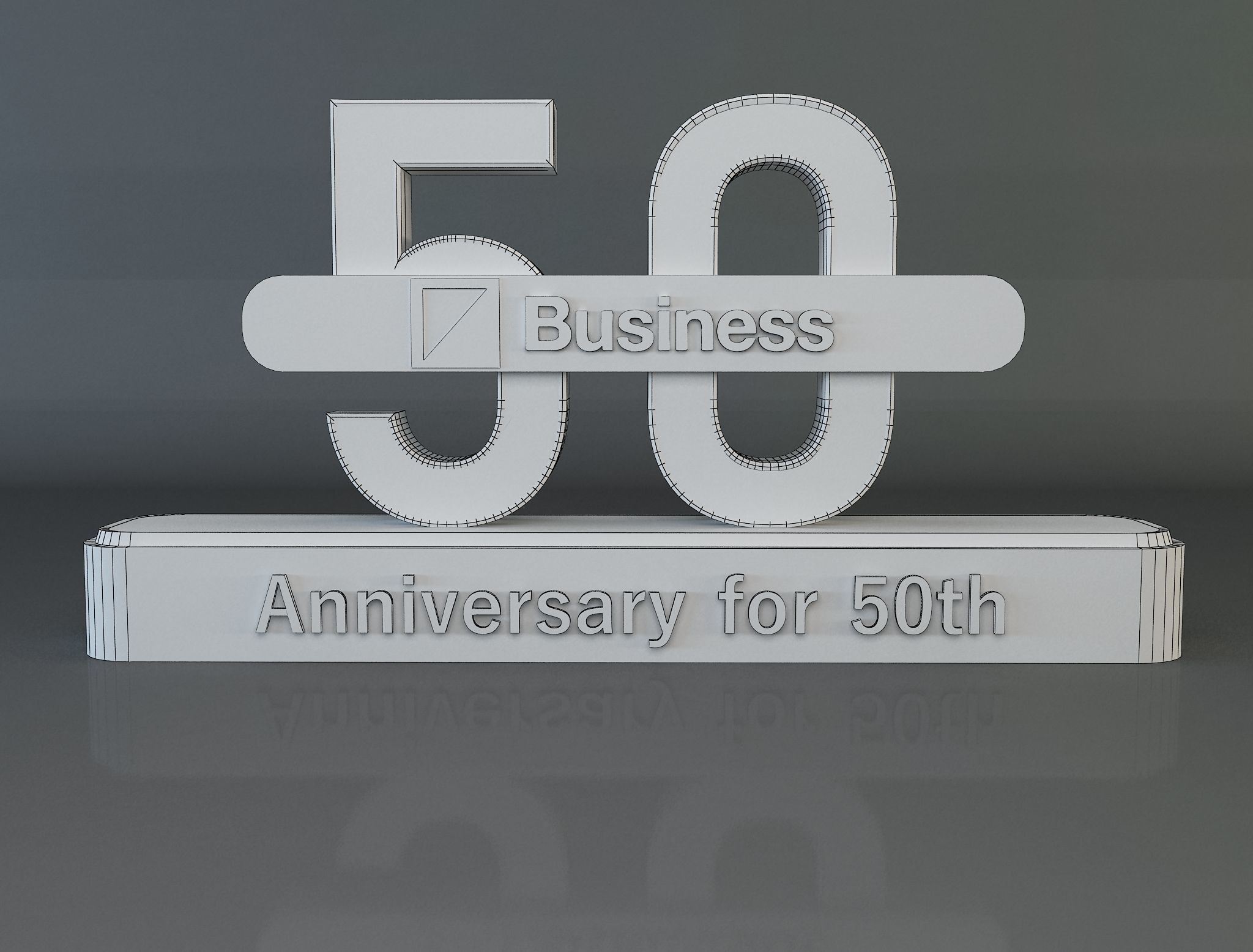  50 years anniversary 3d model a661c 3D model_7