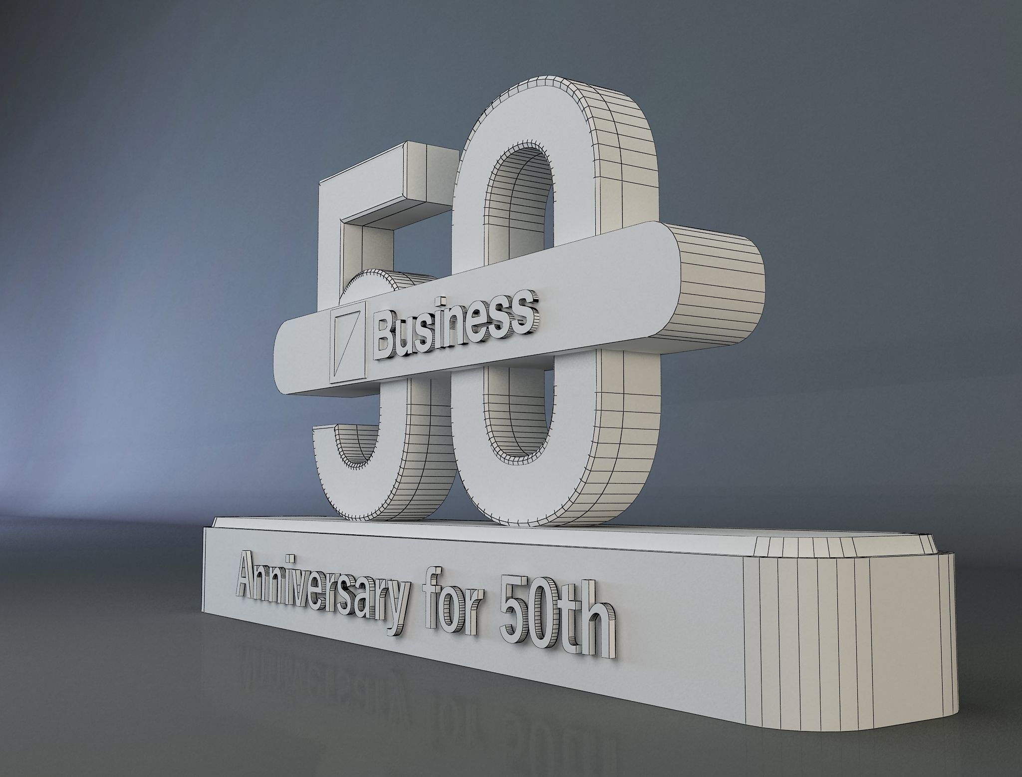  50 years anniversary 3d model a661c 3D model_5