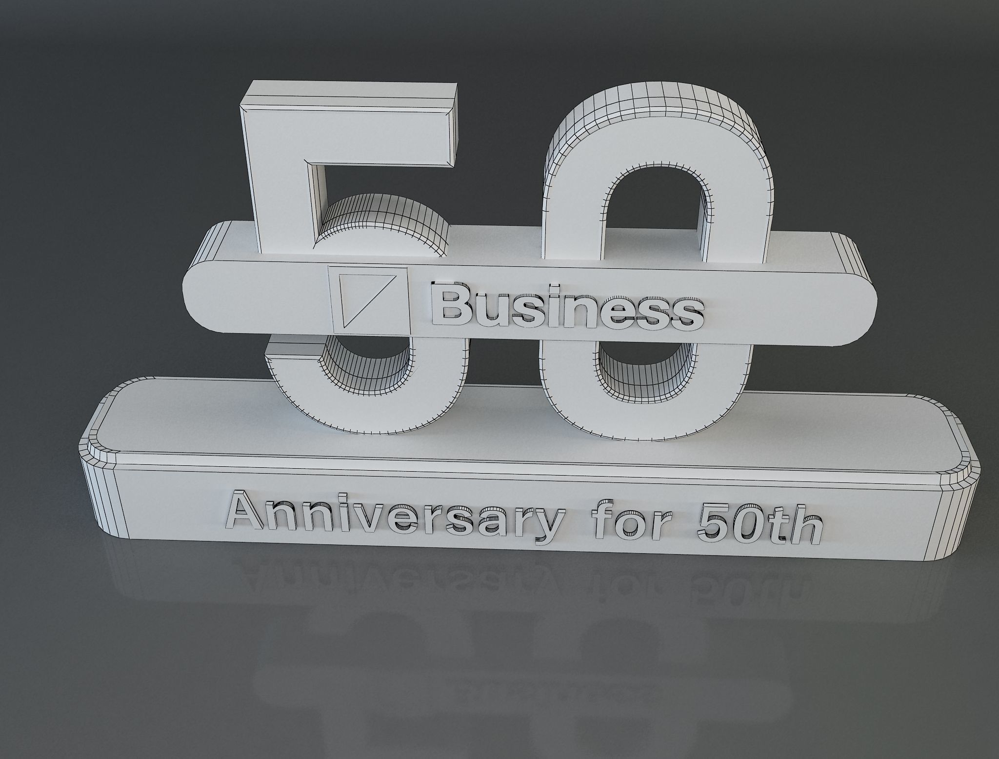  50 years anniversary 3d model a661c 3D model_3