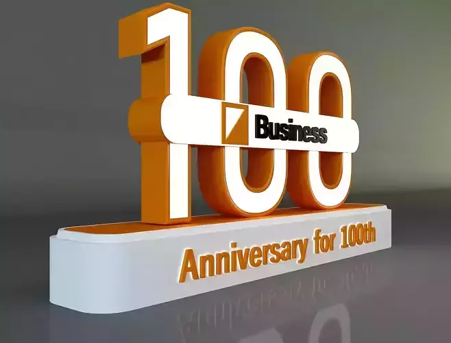 100 years anniversary 3d model a661d 3D model