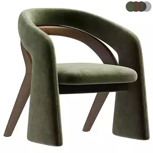 Olga Dining Chair 3D model