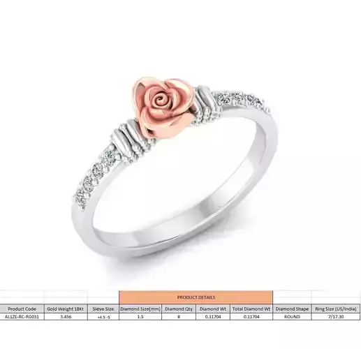 Rose Ladies Ring 30