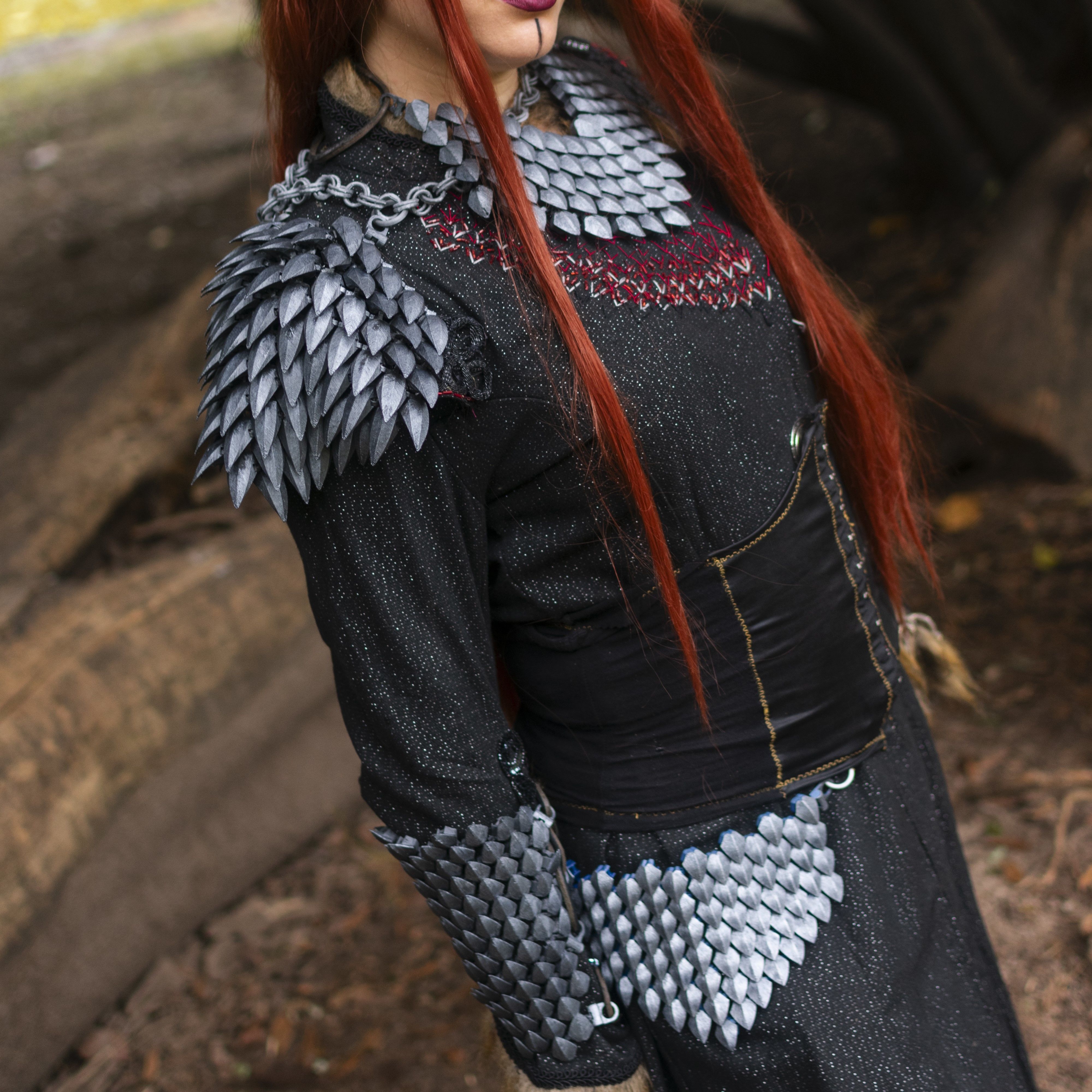 Articulated Scalemail Hip Armor 3D print model_1