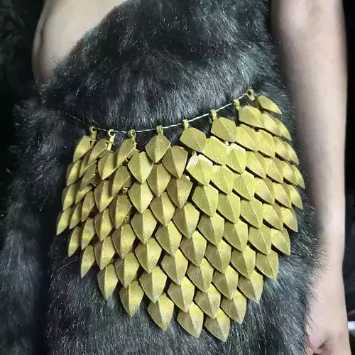 Articulated Scalemail Hip Armor 3D print model Articulated Scalemail Hip Armor 3D print model