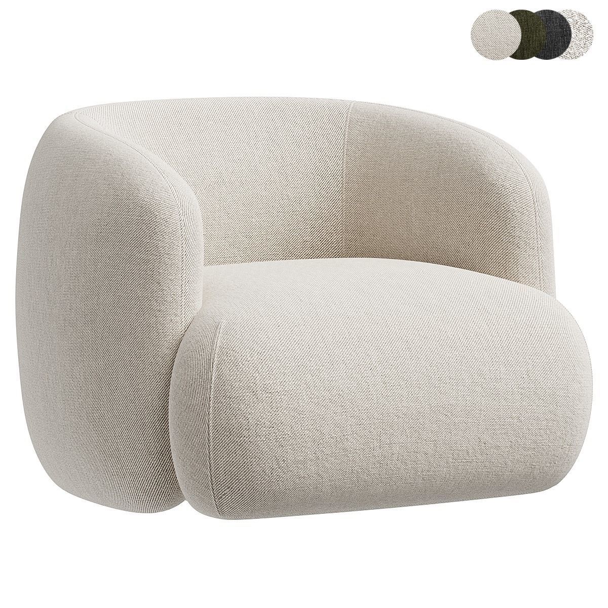 ALAND Armchair By Marac 3D model_1